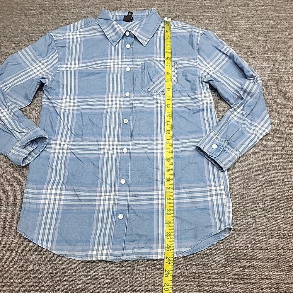 Art Class Boys' Blue Long Sleeves Button Front Shirt Top Size X-Large 14